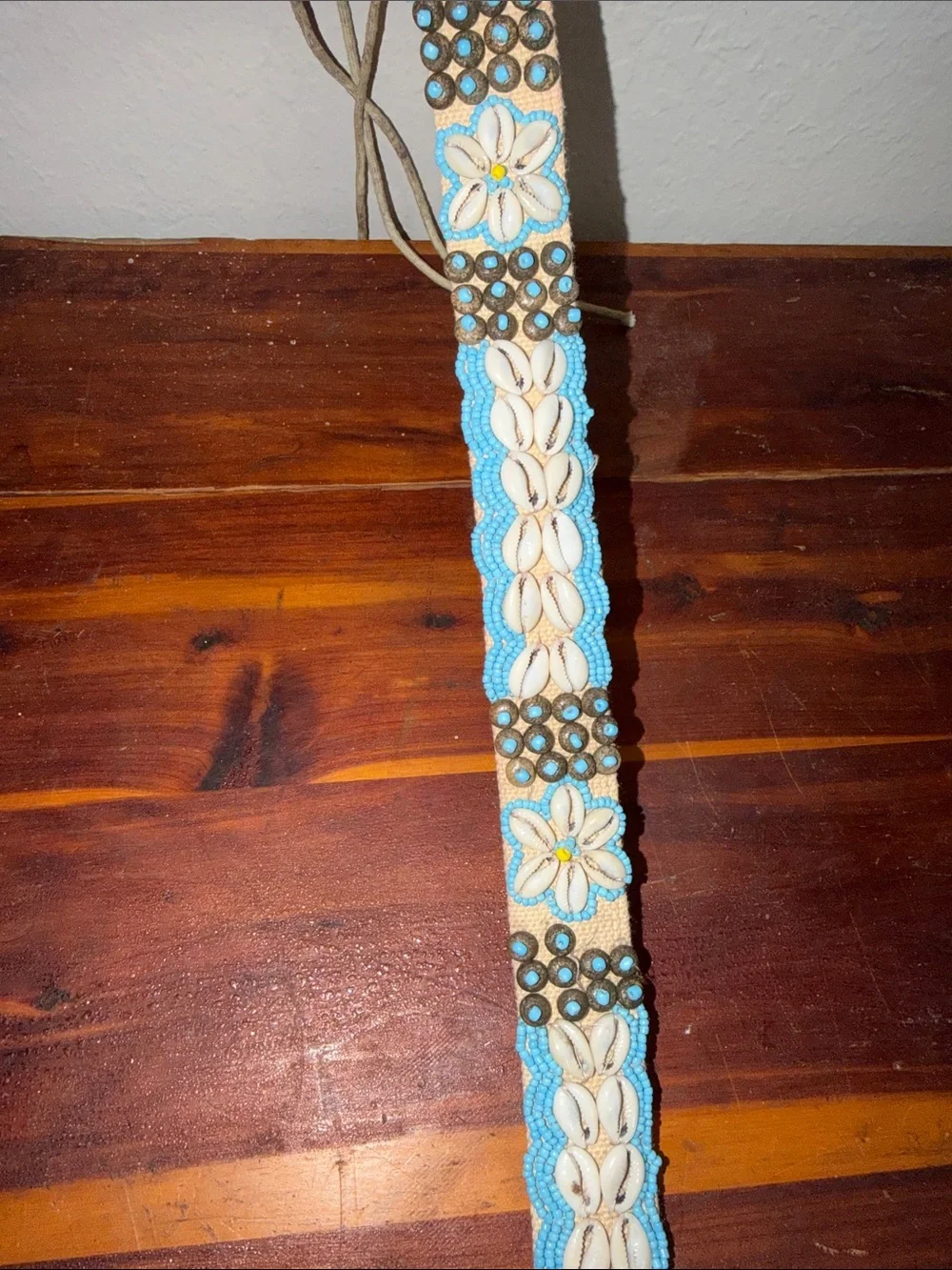 Vintage beachy belt sea shells boho bohemian